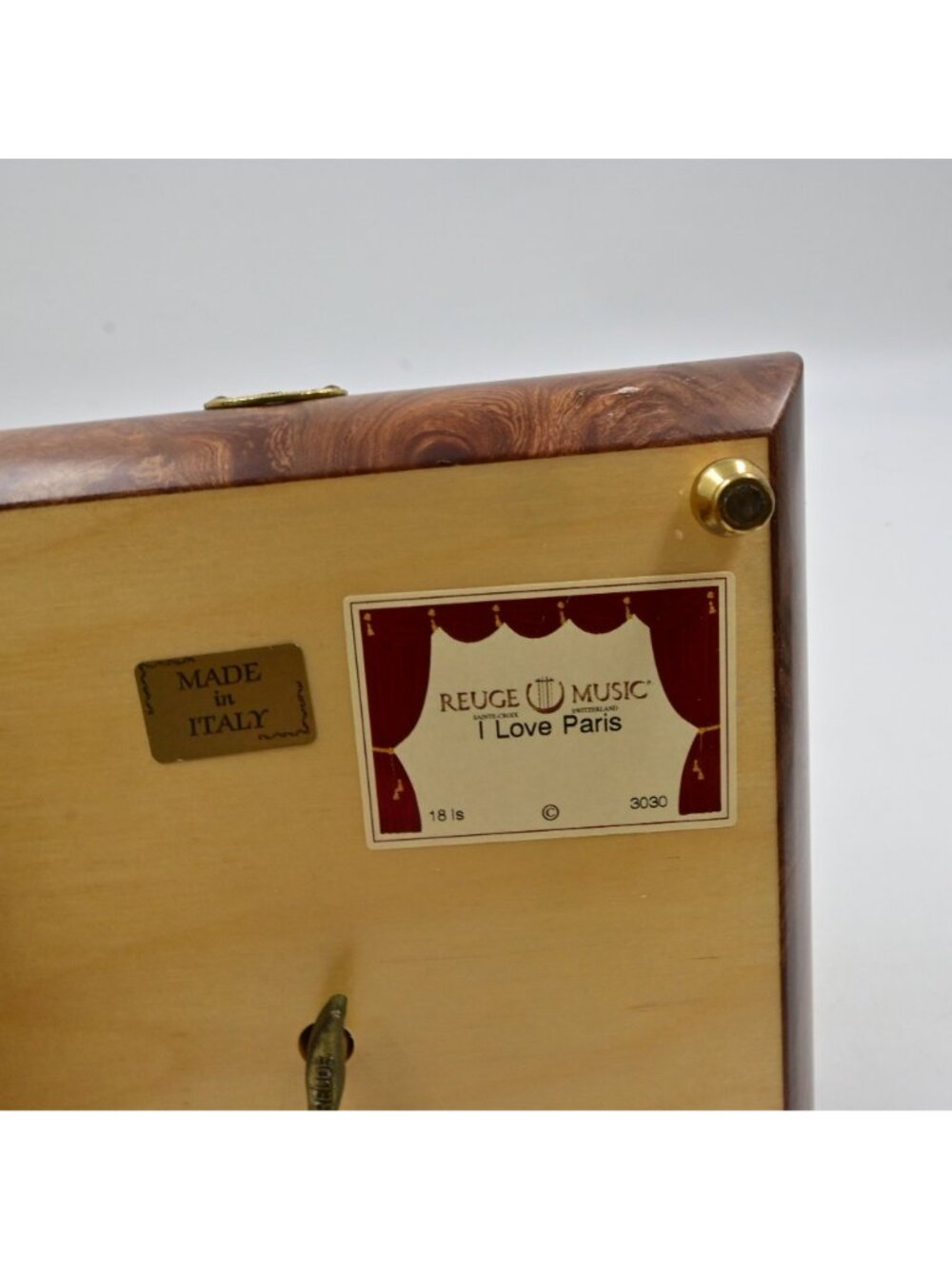 Reuge Music Jewelry Box I Love Paris Italy Hyundai Dealer Show Vintage 2000 - Picture 8 of 11